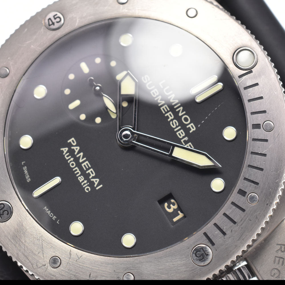 PANERAI Luminor Submersible PAM00305 Small second black Dial Automatic Men's
 Watch K#150920