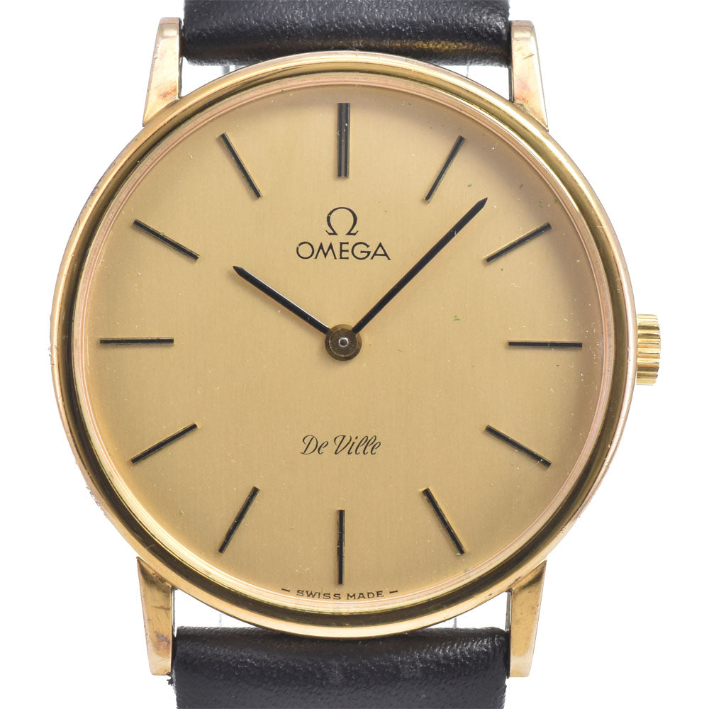 with paper OMEGA De Ville 111.140 vintage gold Dial Hand Winding Men's
 Watch M#150921