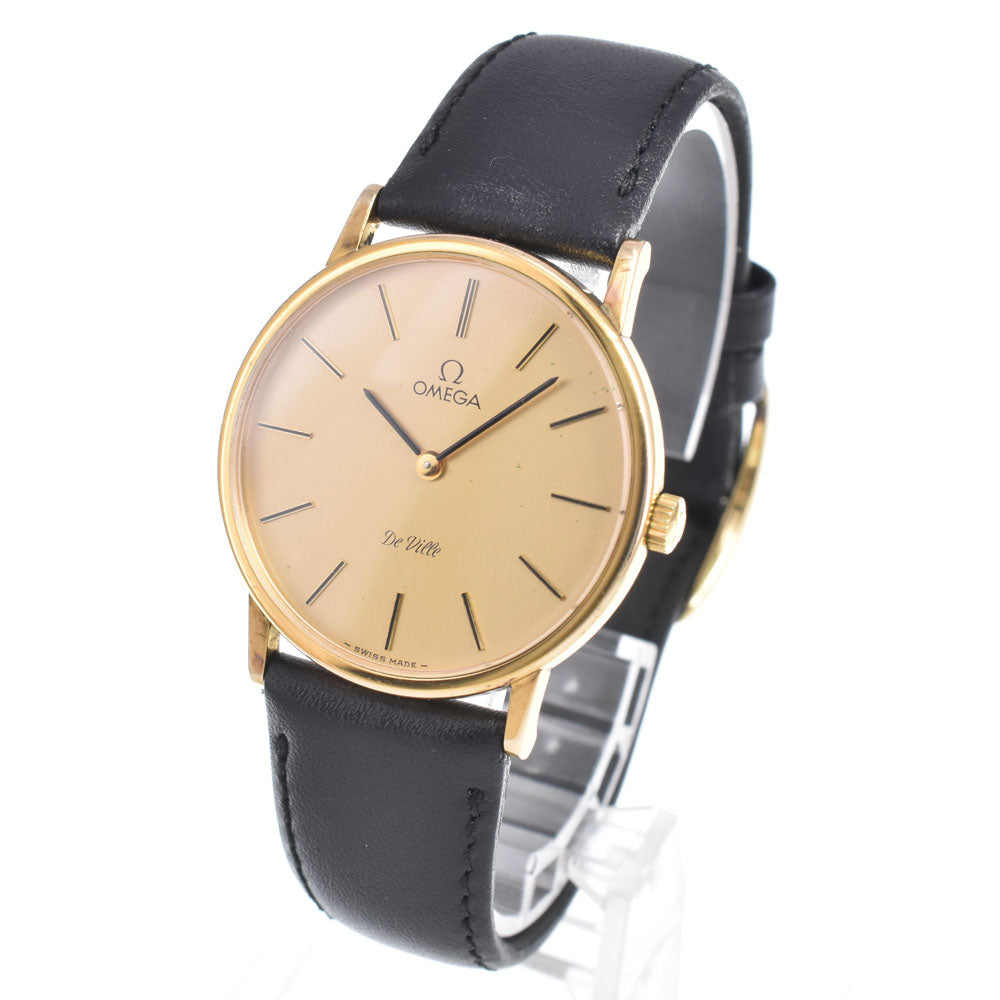 with paper OMEGA De Ville 111.140 vintage gold Dial Hand Winding Men's
 Watch M#150921