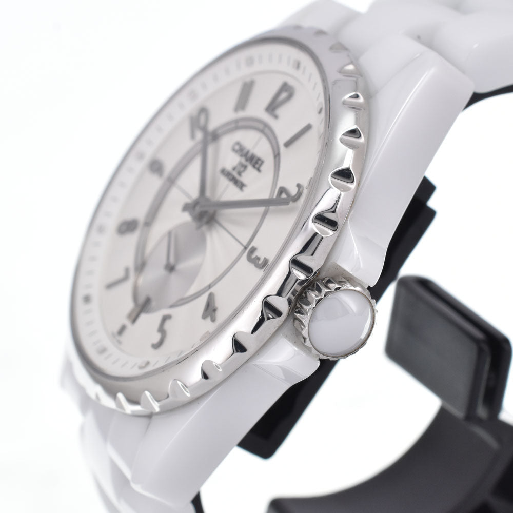 CHANEL J12 H3837 Date white ceramic Silver Dial Automatic Men's
 Watch M#150925