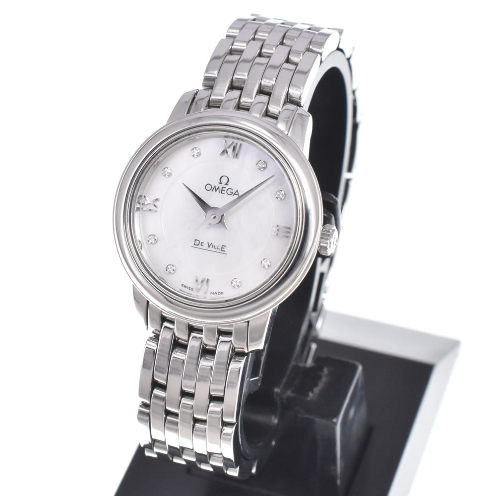 OMEGA De Ville Prestige 8PD 424.10.24.60.55.001 White shell Dial Quartz Ladies
 Watch M#150931