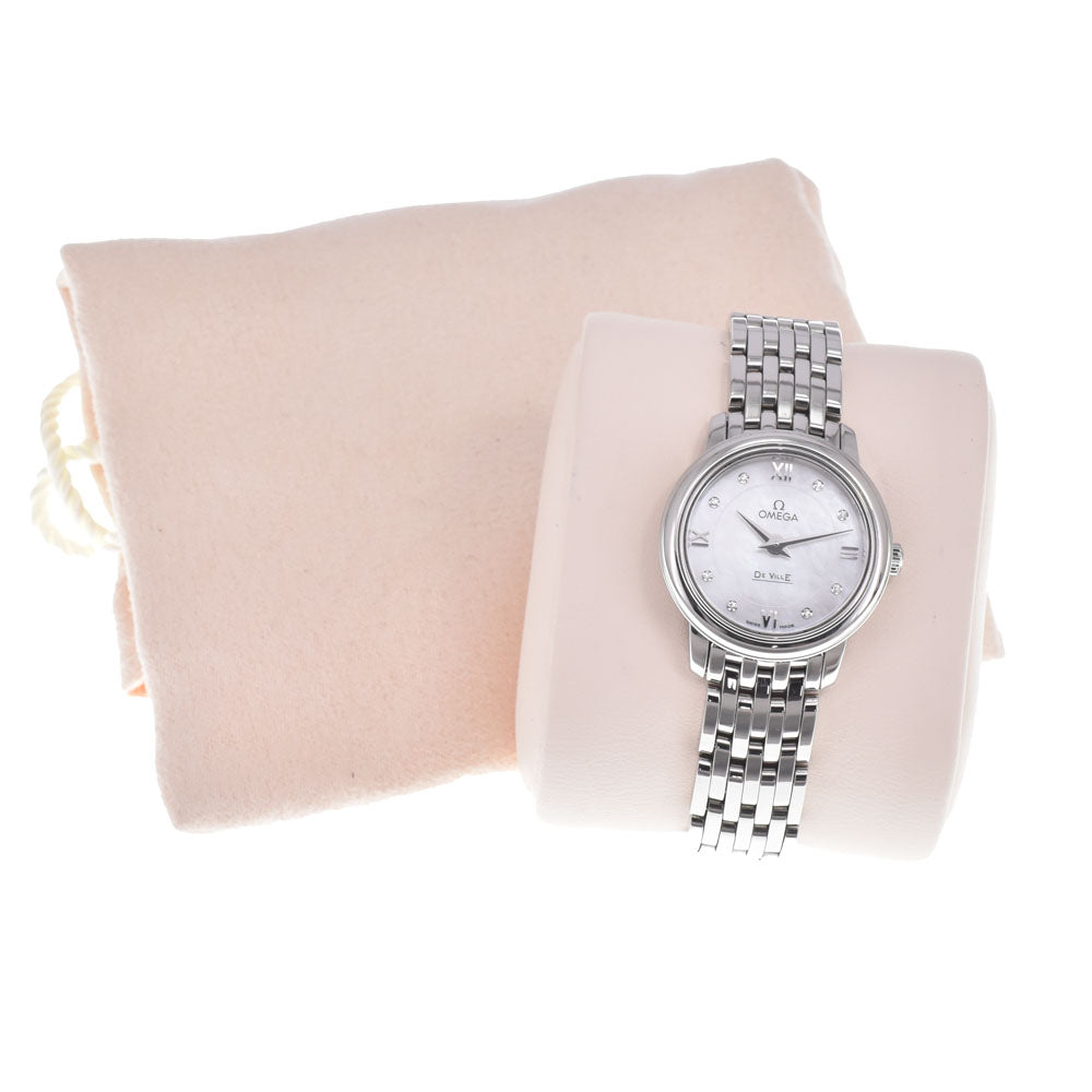 OMEGA De Ville Prestige 8PD 424.10.24.60.55.001 White shell Dial Quartz Ladies
 Watch M#150931
