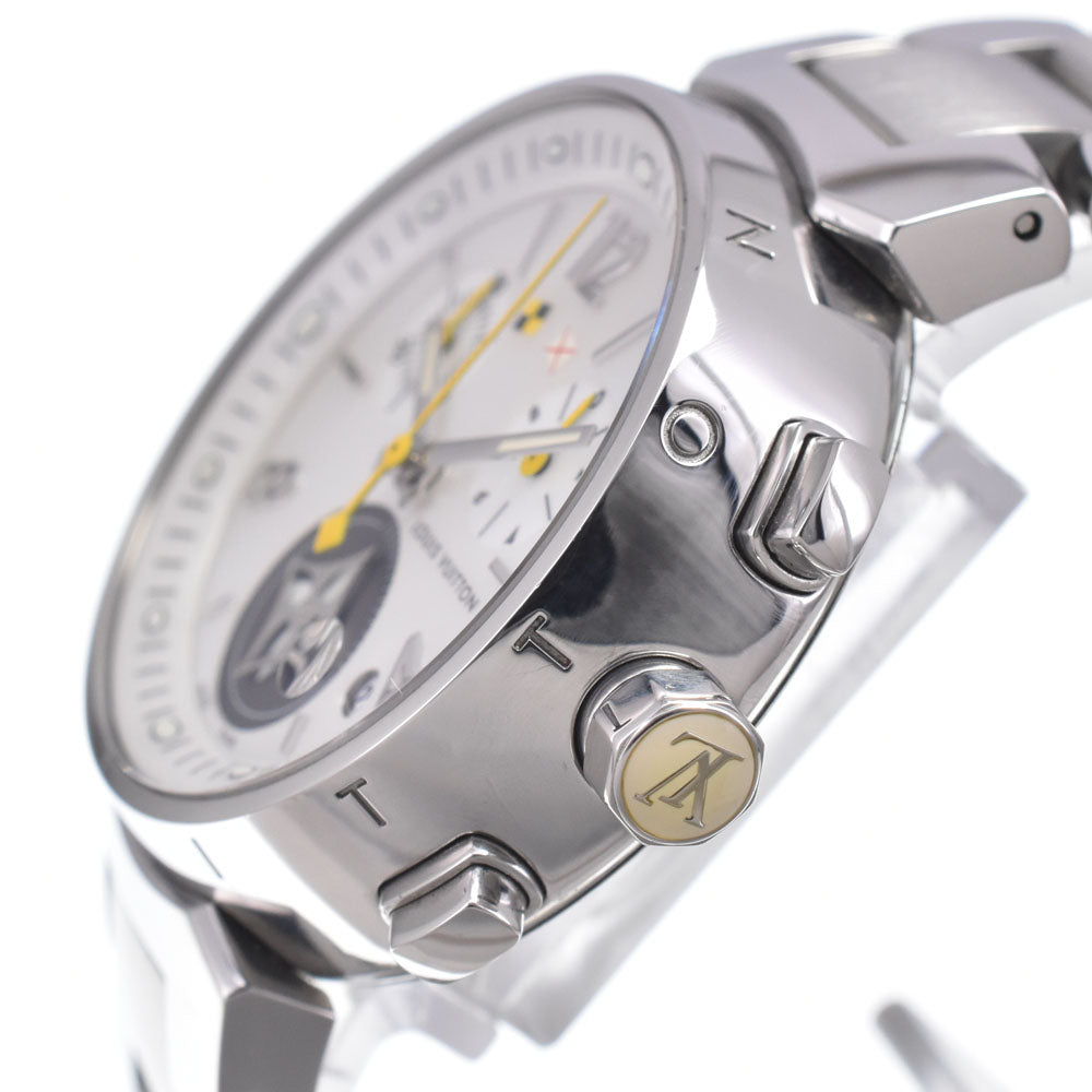 LOUIS VUITTON Tambour Lovely Cup Chronograph Q132C White shell Dial Quartz Ladies
 Watch N#150937