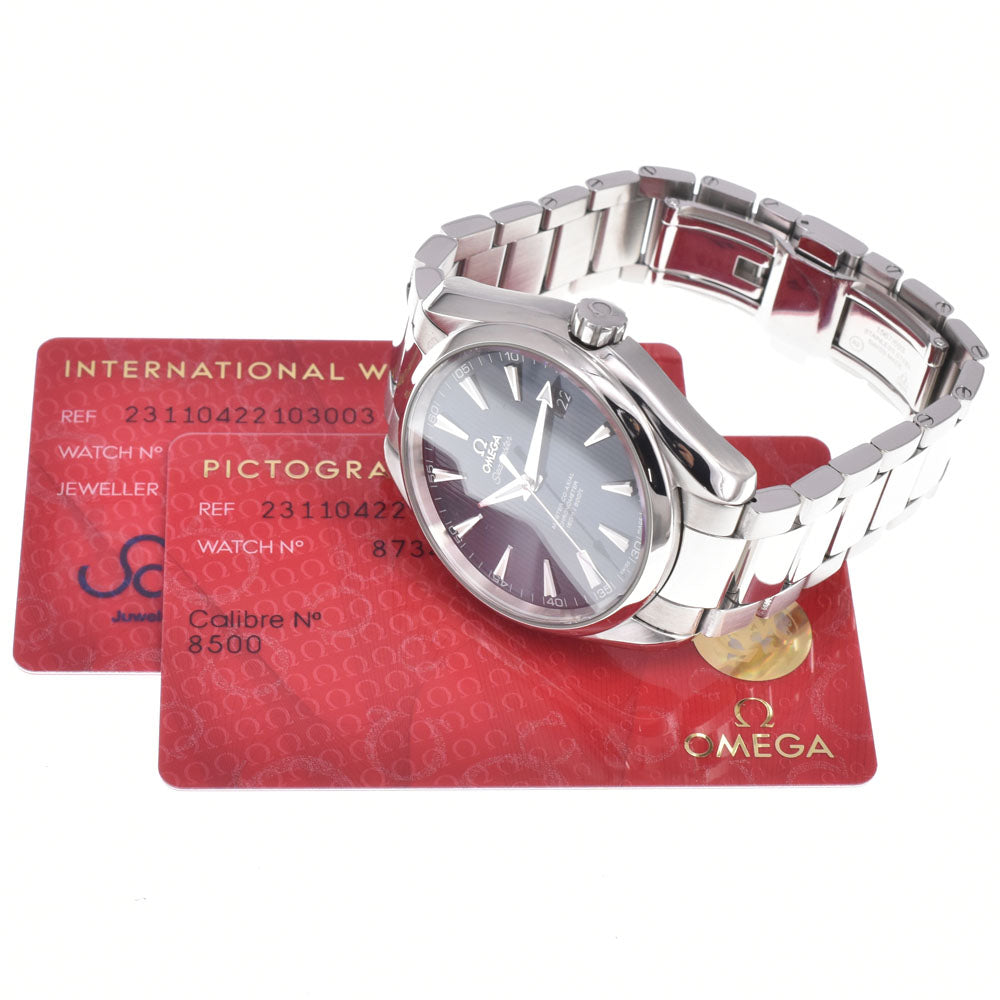 with paper OMEGA Seamaster Aqua Terra 231.10.42.21.03.003 Date blue Dial Automatic Men's
 Watch L#150940