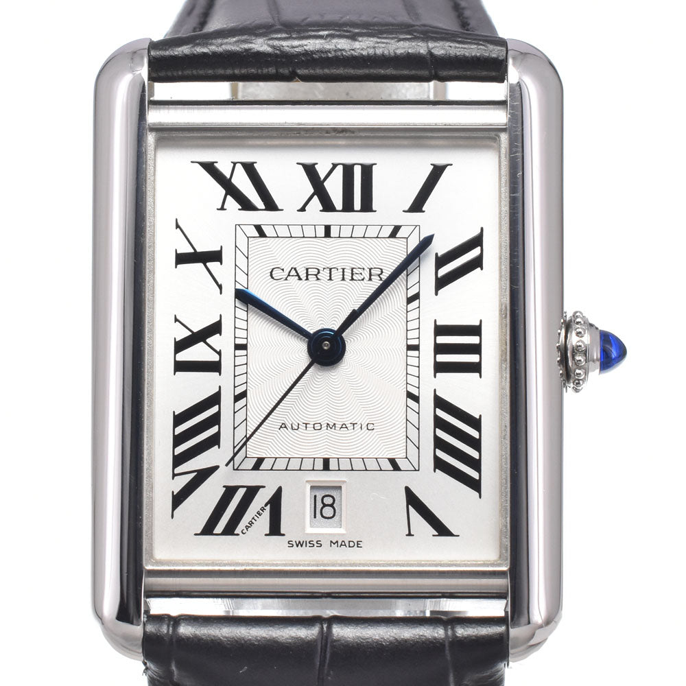 with paper CARTIER Tank Must XL WSTA0040 Date Silver Dial Automatic Men's
 Watch O#150941