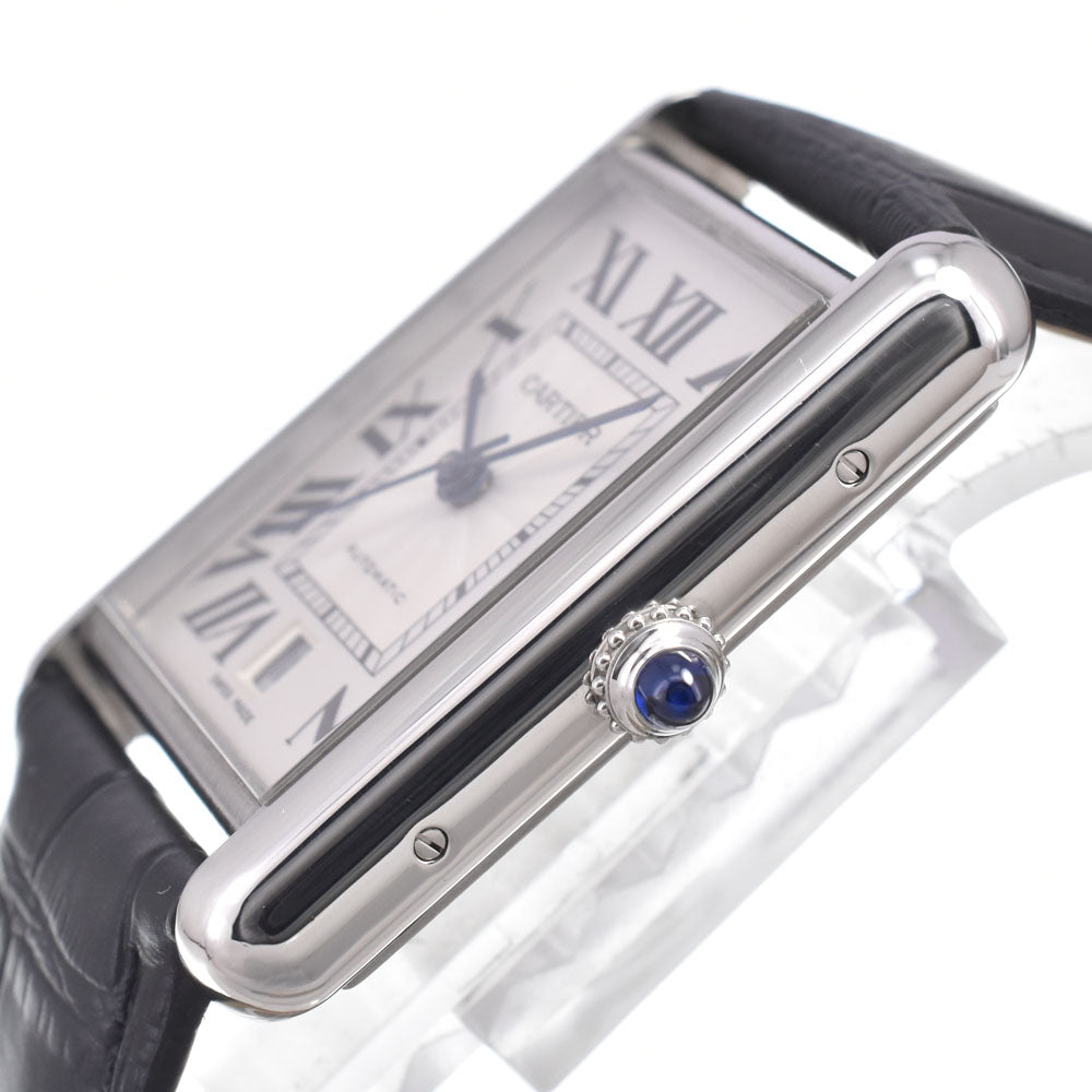 with paper CARTIER Tank Must XL WSTA0040 Date Silver Dial Automatic Men's
 Watch O#150941