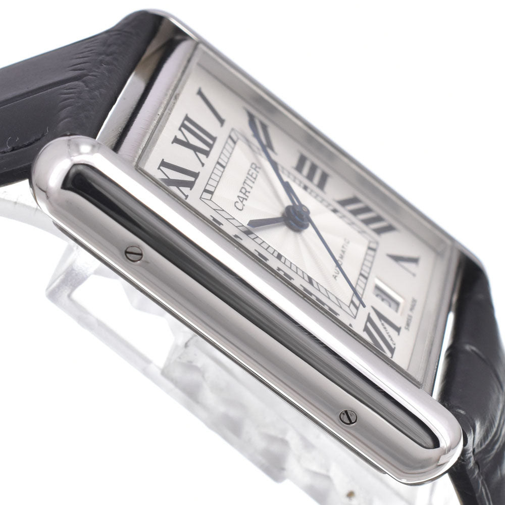 with paper CARTIER Tank Must XL WSTA0040 Date Silver Dial Automatic Men's
 Watch O#150941