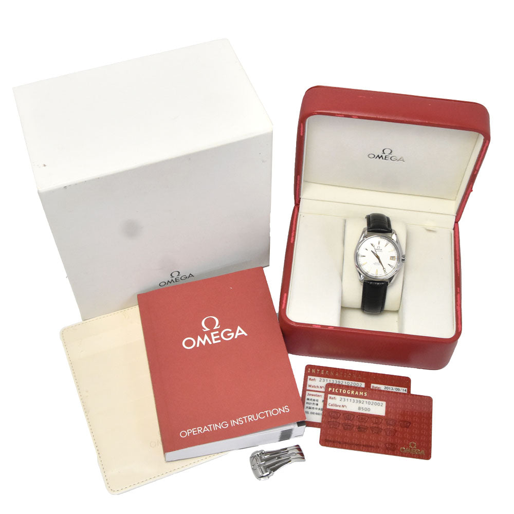 with paper OMEGA Seamaster Aqua Terra 231.13.39.21.02.00﻿2 Date Silver Dial Automatic Men's
 Watch M#150944