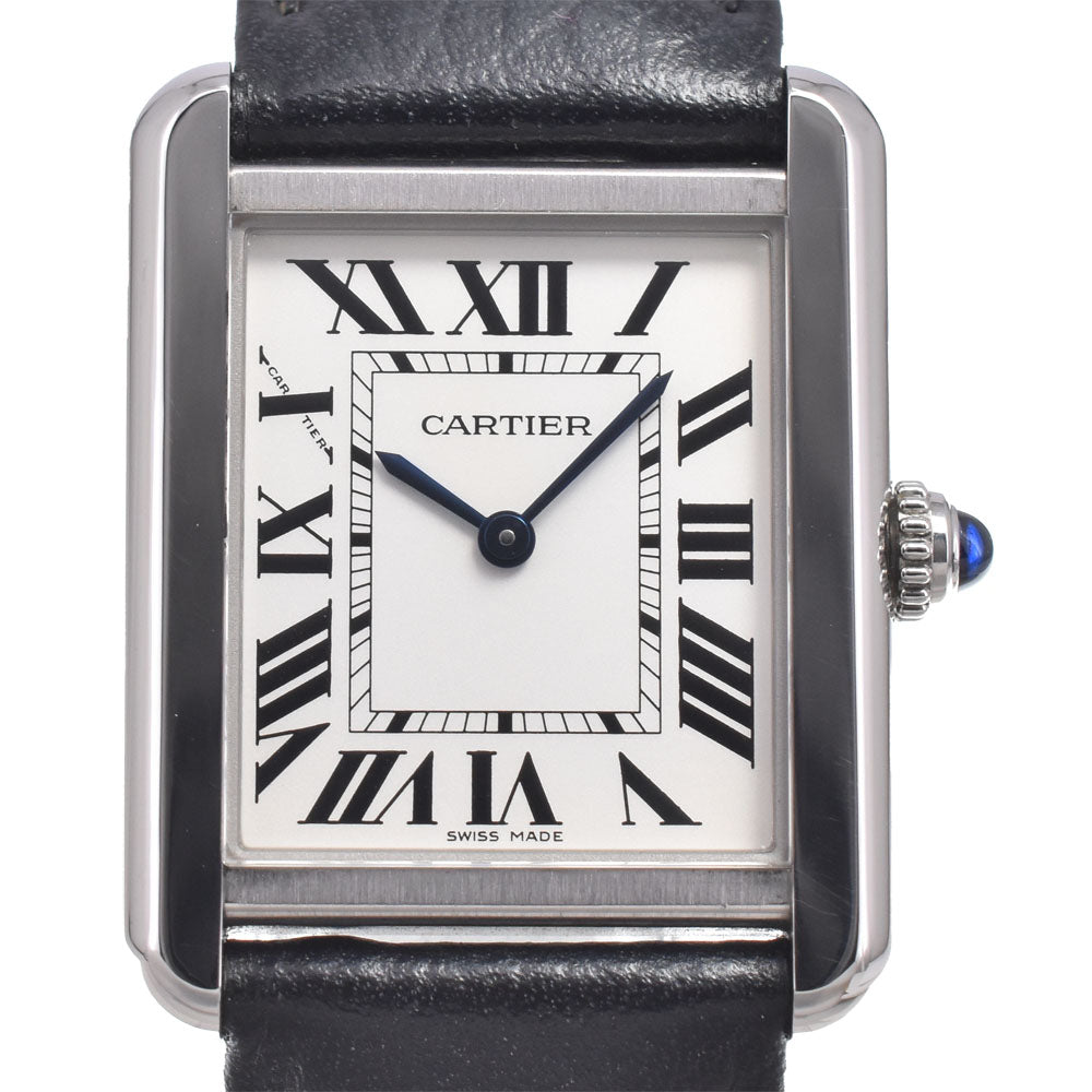 with paper CARTIER Tank solo WSTA0030 Silver Dial Quartz Ladies
 Watch M#150952