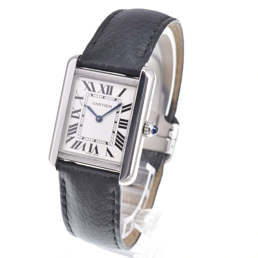with paper CARTIER Tank solo WSTA0030 Silver Dial Quartz Ladies
 Watch M#150952