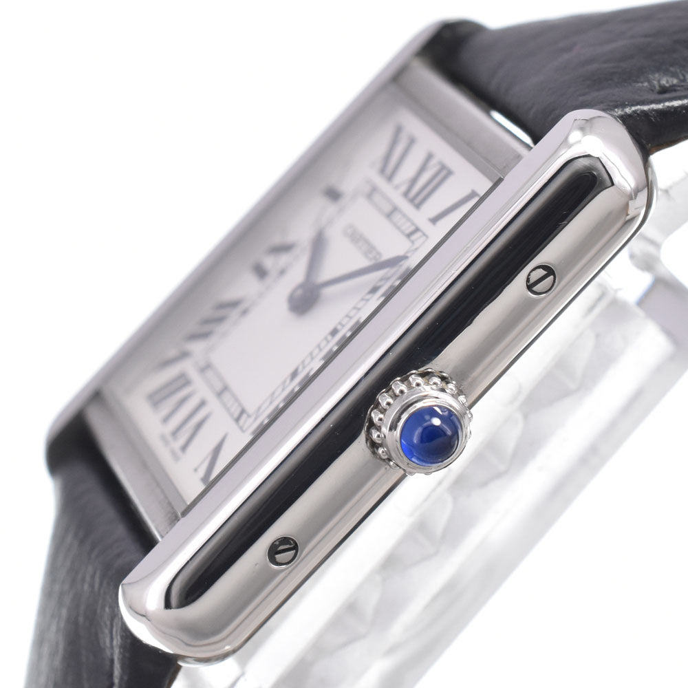 with paper CARTIER Tank solo WSTA0030 Silver Dial Quartz Ladies
 Watch M#150952