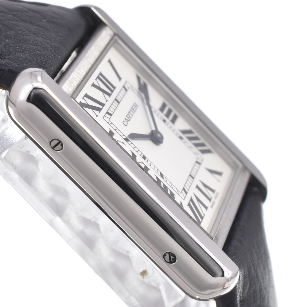 with paper CARTIER Tank solo WSTA0030 Silver Dial Quartz Ladies
 Watch M#150952