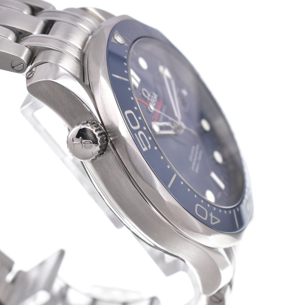with paper OMEGA Seamaster Diver 300m 212.30.41.20.03.001 blue Dial Automatic Men's
 Watch L#150953