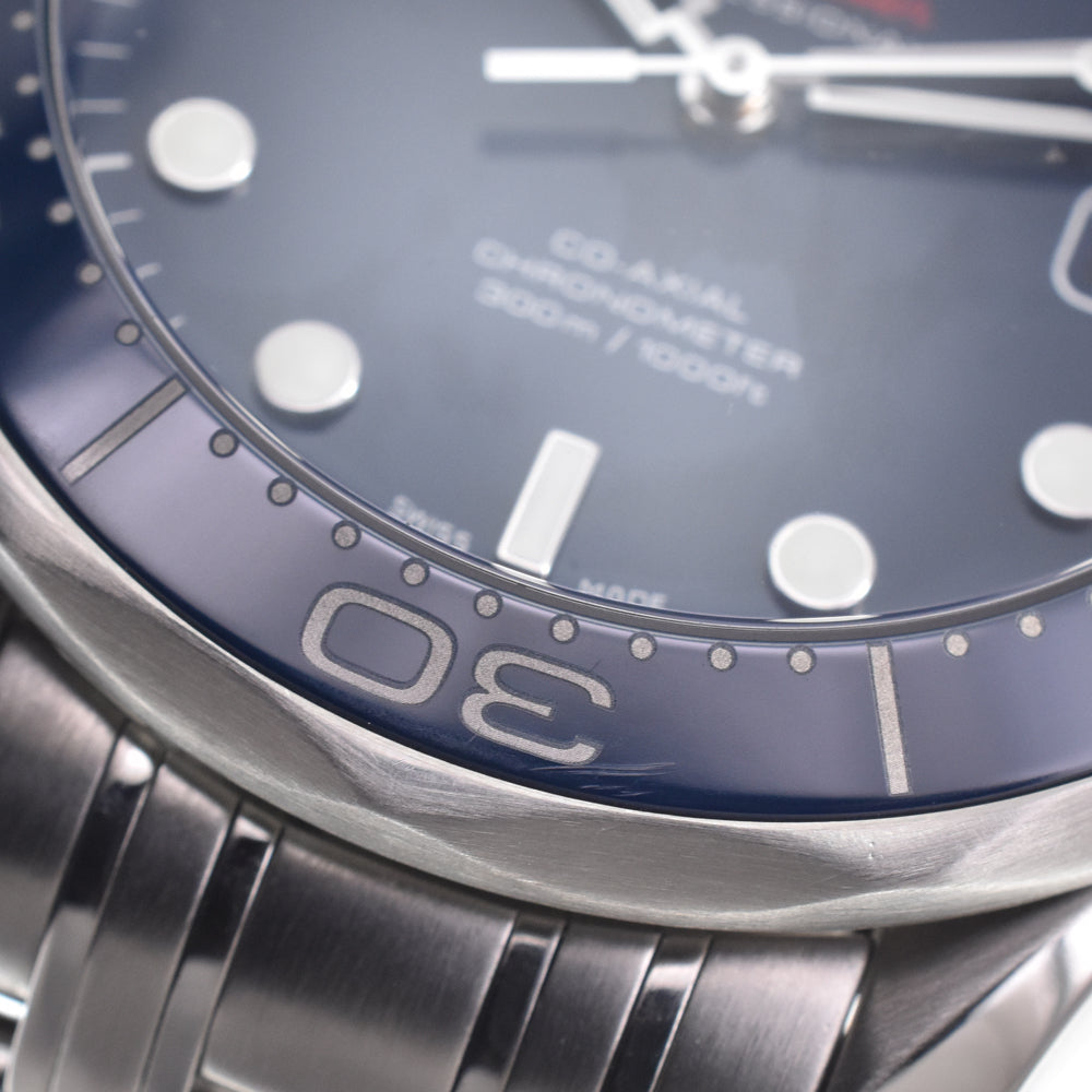 with paper OMEGA Seamaster Diver 300m 212.30.41.20.03.001 blue Dial Automatic Men's
 Watch L#150953