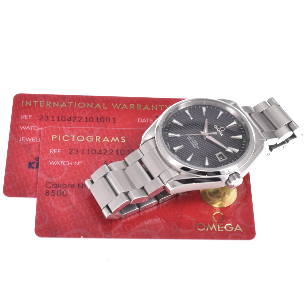 with paper OMEGA Seamaster Aqua Terra 231.10.42.21.01.001 black Dial Automatic Men's
 Watch L#150956