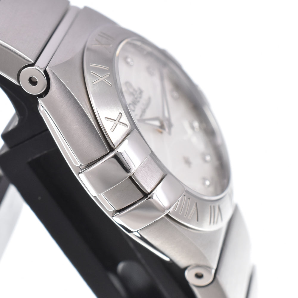 with paper OMEGA Constellation 123.10.24.60.55.003 12P diamond White shell Dial Quartz Ladies
 Watch L#150958
