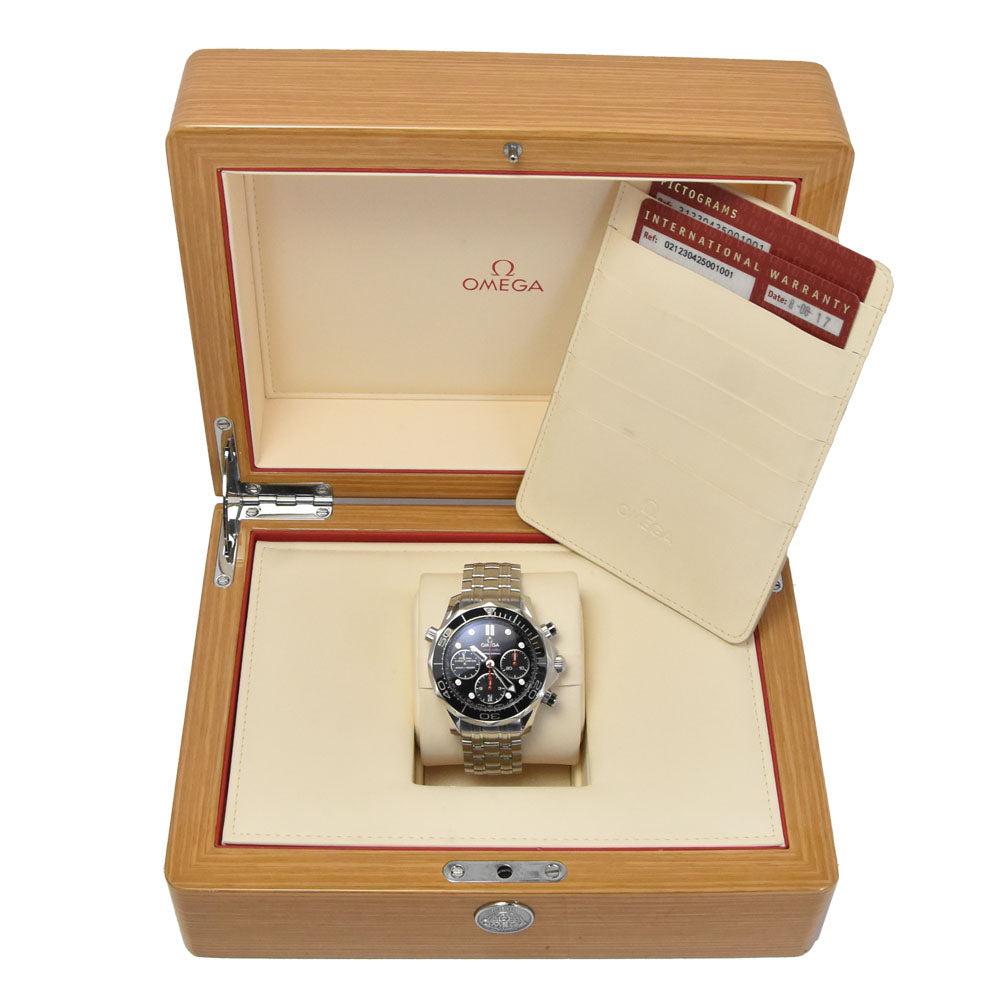 with paper OMEGA Seamaster diver 300m 212.30.42.50.01.001 black Dial Automatic Men's
 Watch L#150959