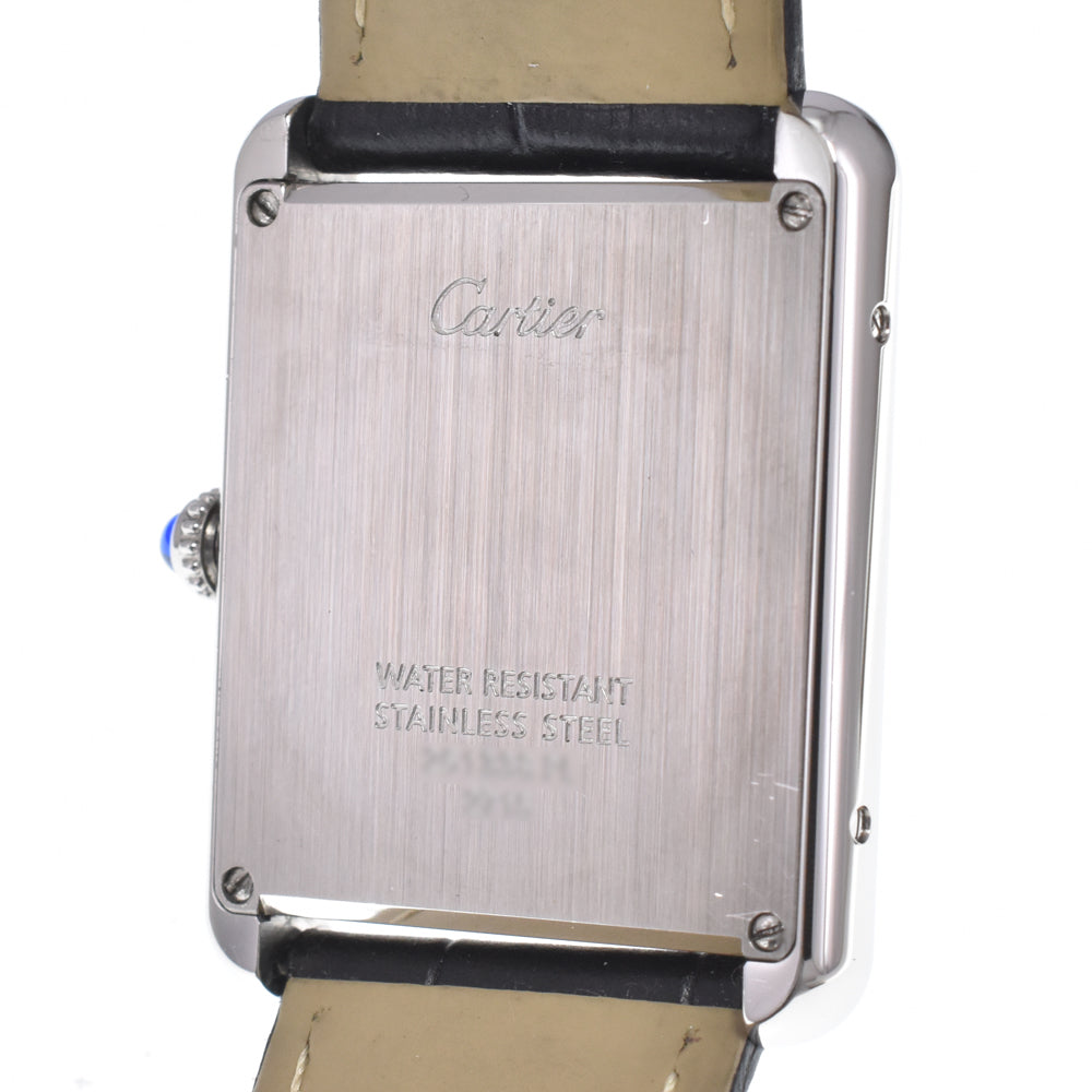 with paper CARTIER Tank solo LM W1018355 Silver Dial Quartz Men's
 Watch M#150962
