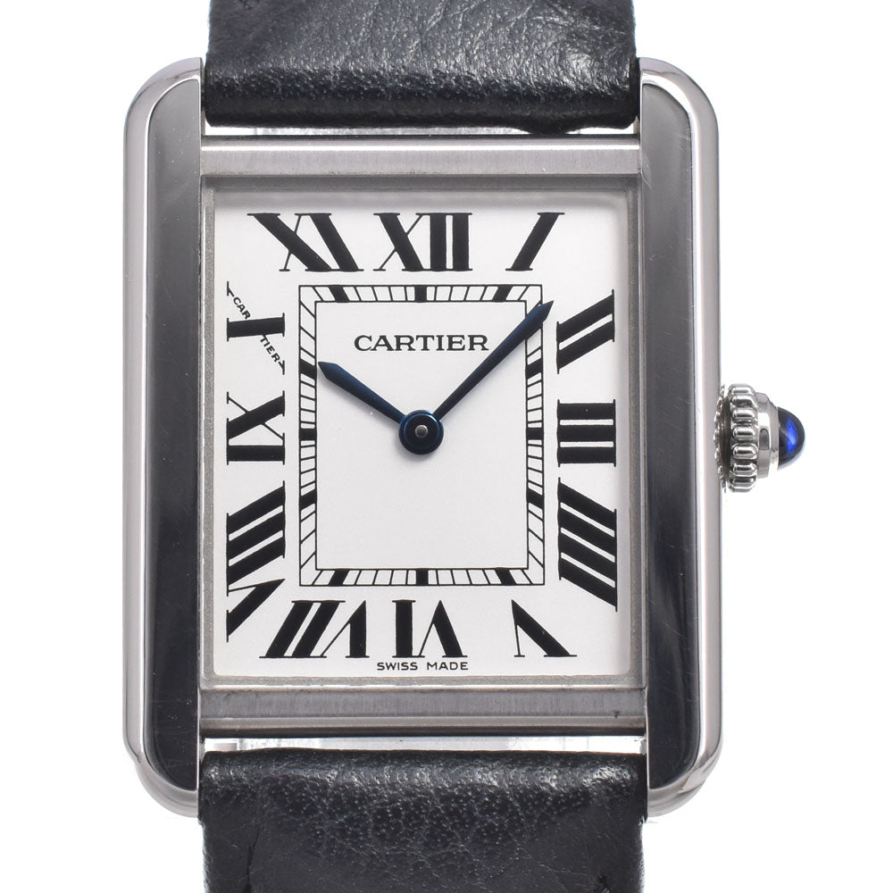 with paper CARTIER Tank solo WSTA0030 Silver Dial Quartz Ladies
 Watch M#150964
