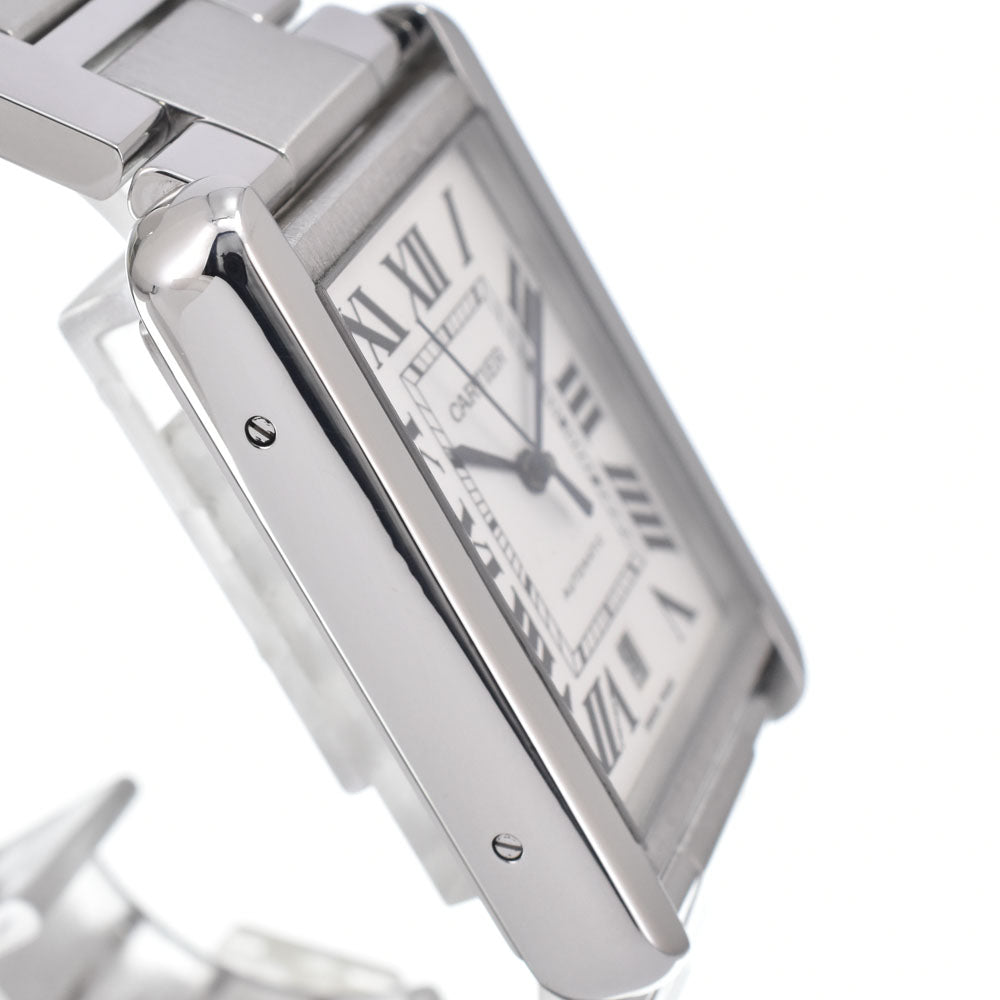 with paper CARTIER Tank solo W5200028 Date Silver Dial Automatic Men's
 Watch M#150970