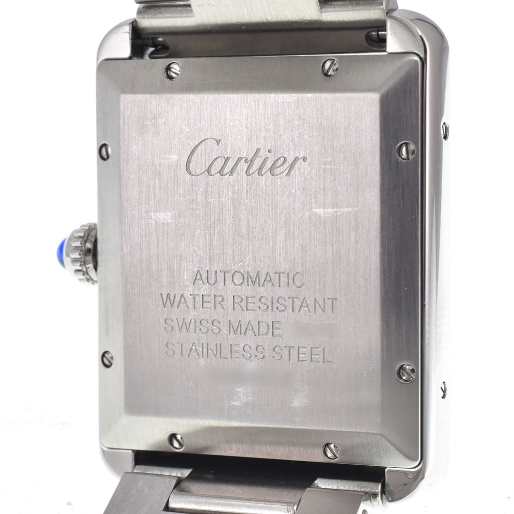with paper CARTIER Tank solo W5200028 Date Silver Dial Automatic Men's
 Watch M#150970