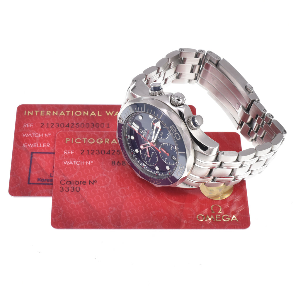 with paper OMEGA Seamaster Pro Divers 212.30.42.50.03.001 blue Dial Automatic Men's
 Watch L#150975