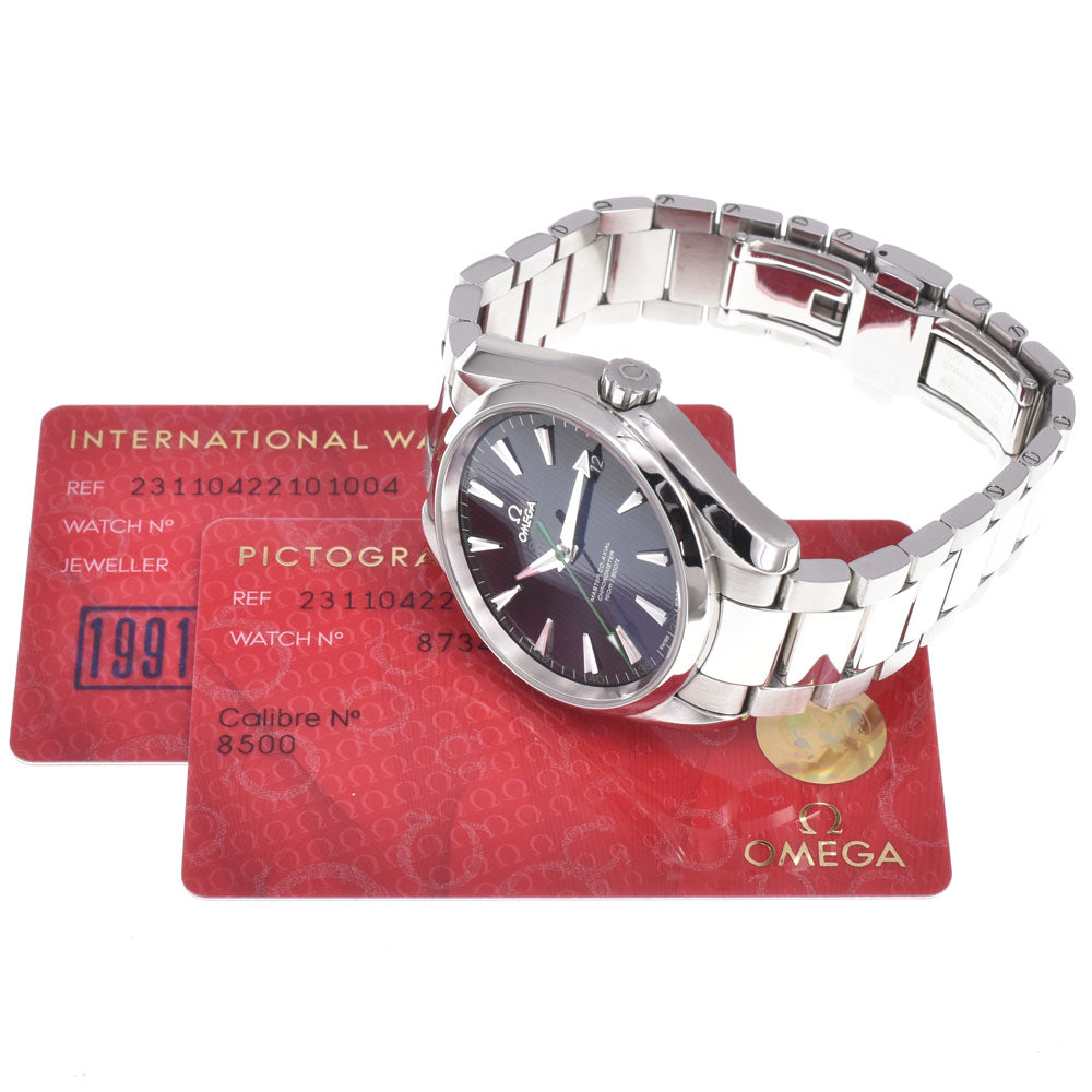 with paper OMEGA Seamaster Aqua Terra 231.10.42.21.01.004 Date black Dial Automatic Men's
 Watch L#150976