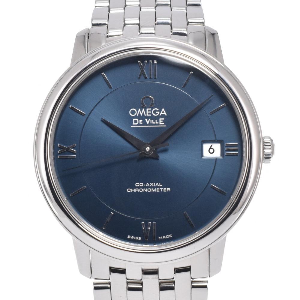 with paper OMEGA De Ville Prestige 424.10.37.20.03.001 blue Dial Automatic Men's
 Watch L#150977