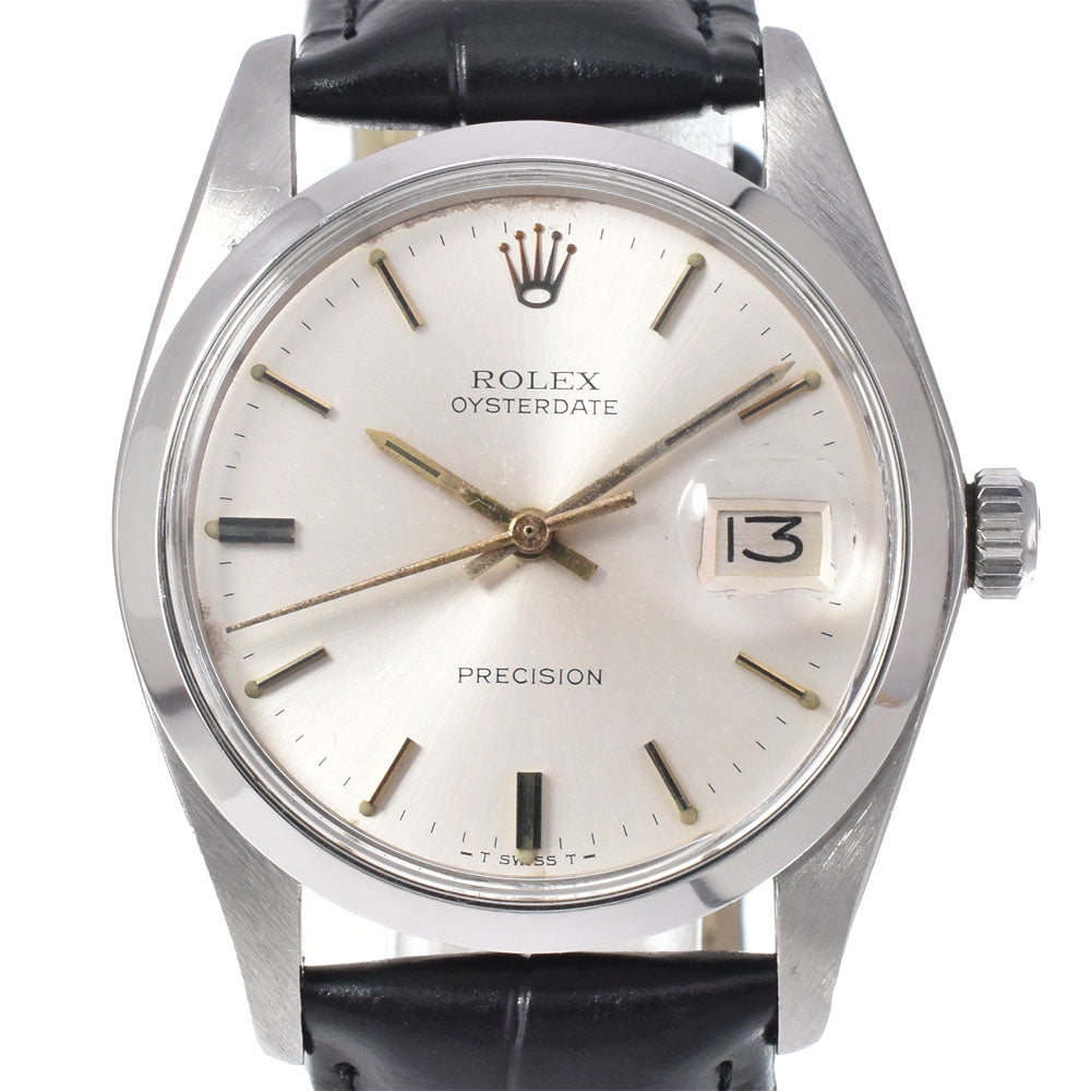 ROLEX Oyster Date Precision 6694 vintage Cal.1225 Silver Dial Hand Winding Men's
 Watch N#150981