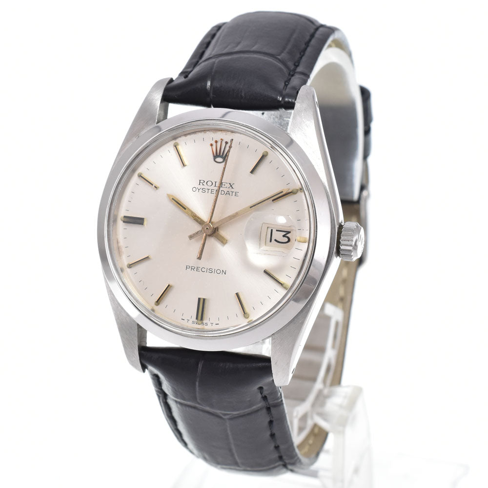 ROLEX Oyster Date Precision 6694 vintage Cal.1225 Silver Dial Hand Winding Men's
 Watch N#150981