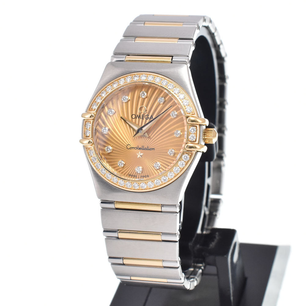 with paper OMEGA Constellation 111.25.26.60.58.001 diamond gold Dial Quartz Ladies
 Watch M#150984