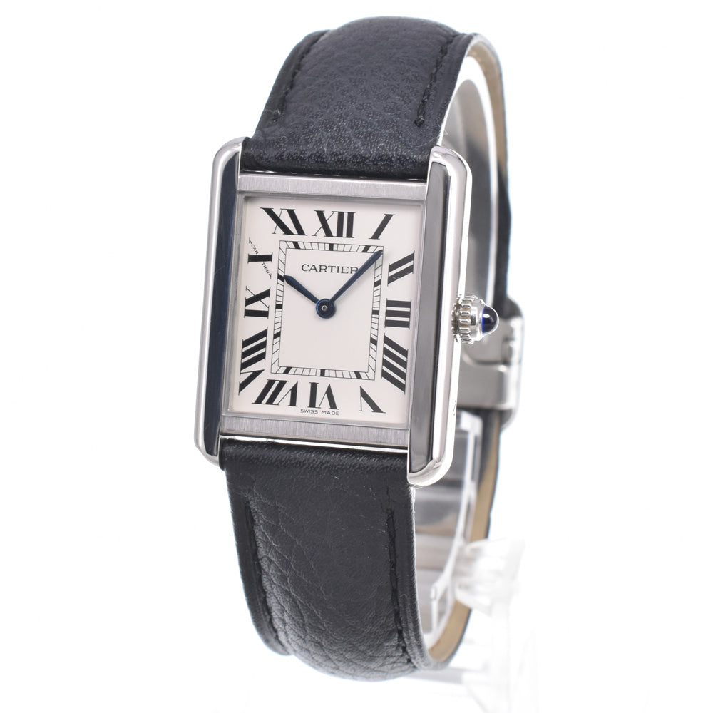 with paper CARTIER Tank solo WSTA0030 Silver Dial Quartz Ladies
 Watch M#150985
