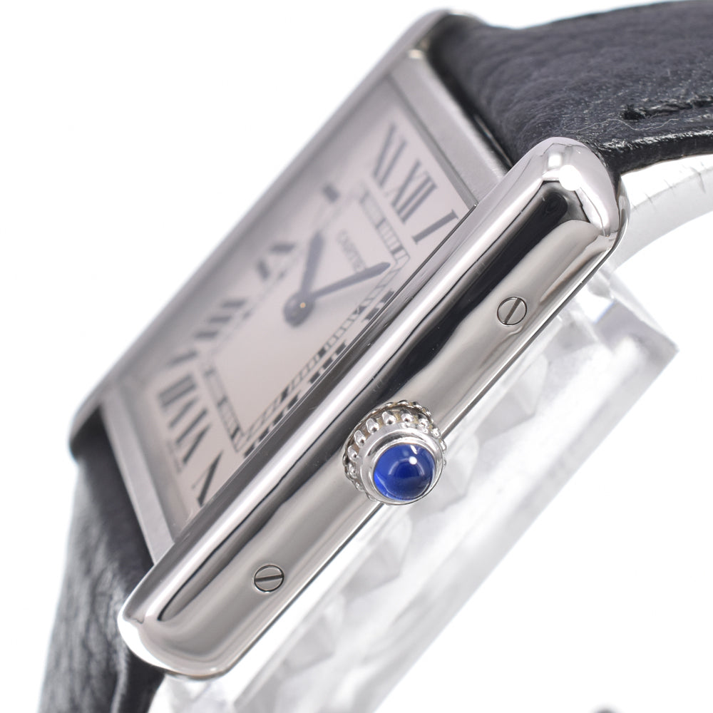 with paper CARTIER Tank solo WSTA0030 Silver Dial Quartz Ladies
 Watch M#150985