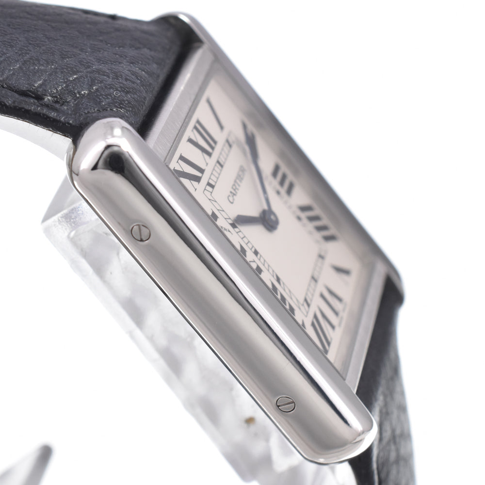 with paper CARTIER Tank solo WSTA0030 Silver Dial Quartz Ladies
 Watch M#150985