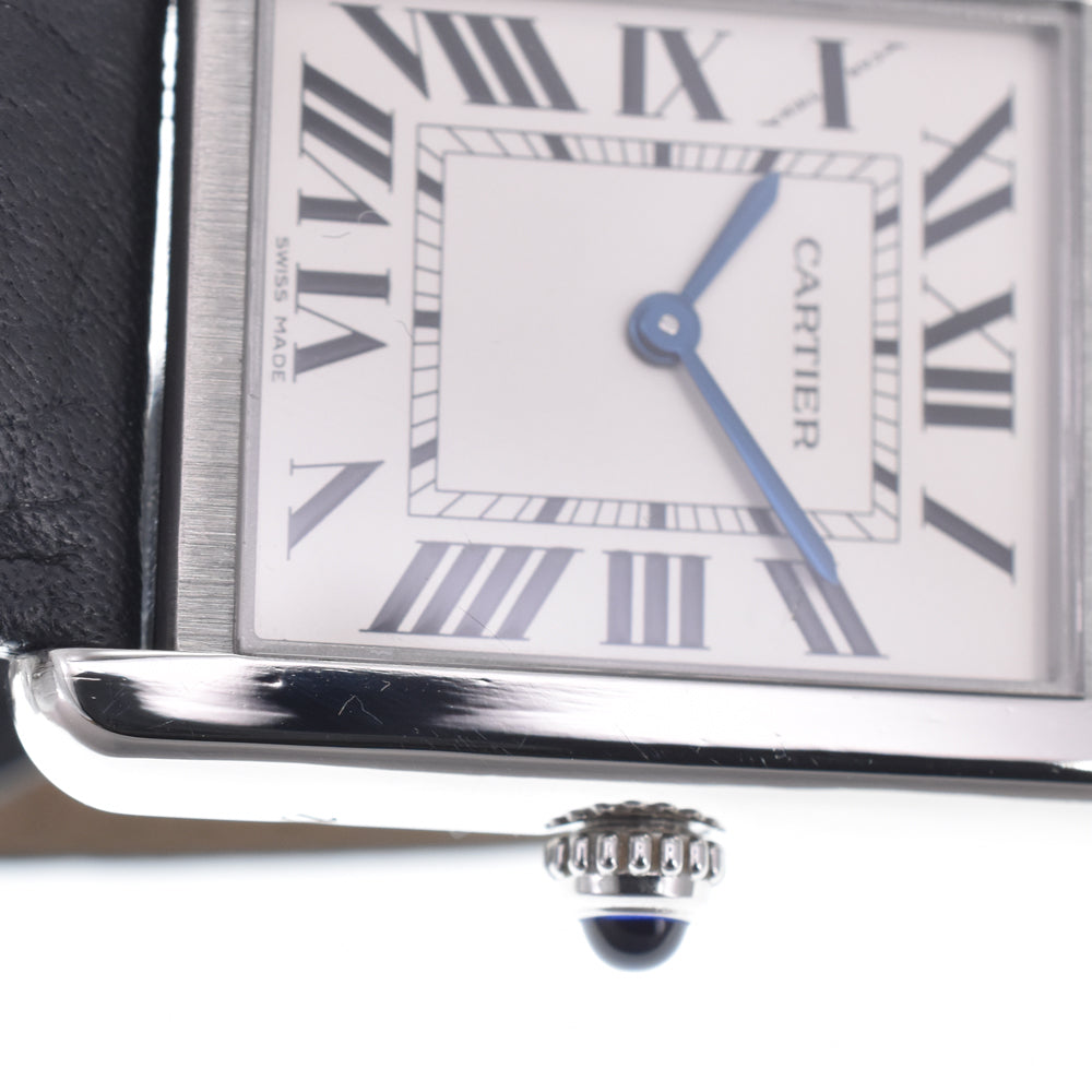 with paper CARTIER Tank solo WSTA0030 Silver Dial Quartz Ladies
 Watch M#150985