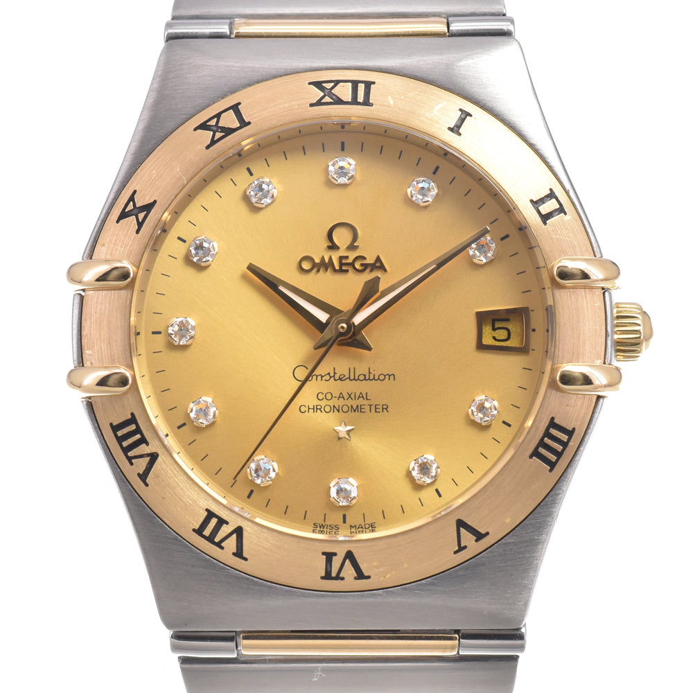 with paper OMEGA Constellation CO-AXIAL 111.20.36.20.58.001 11P Diamond gold Dial Automatic Men's
 Watch L#150987