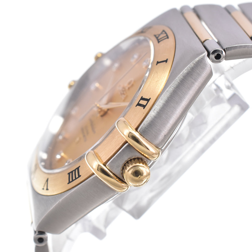 with paper OMEGA Constellation CO-AXIAL 111.20.36.20.58.001 11P Diamond gold Dial Automatic Men's
 Watch L#150987