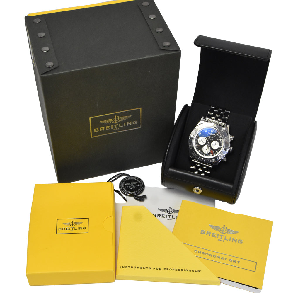 BREITLING Chronomat AB0410 GMT black Dial Automatic Men's
 Watch N#150992
