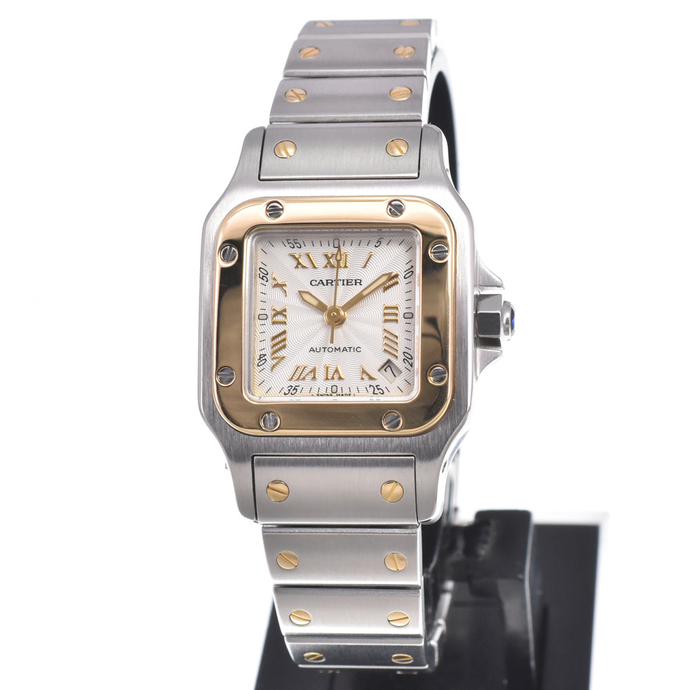 CARTIER Santosgalbe SM W20045C4 Silver Dial Automatic Ladies
 Watch L#150994