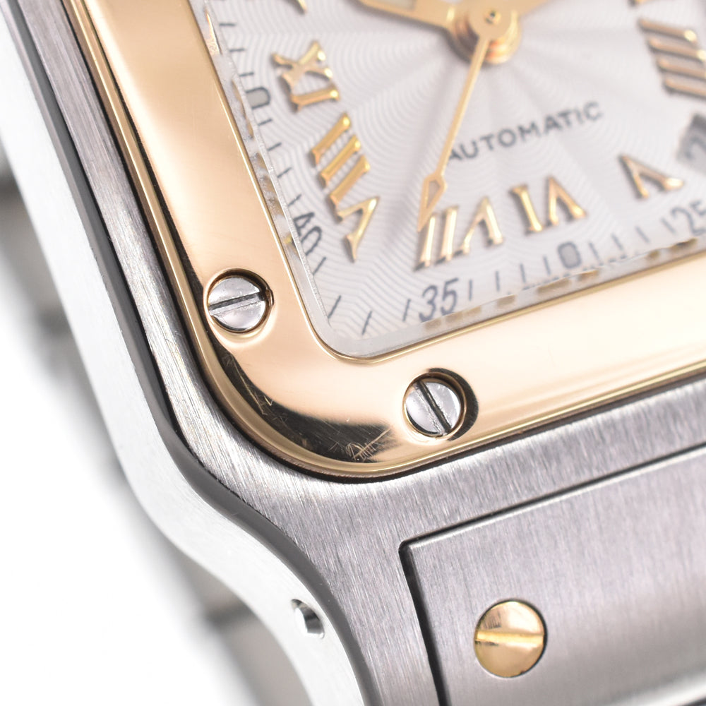 CARTIER Santosgalbe SM W20045C4 Silver Dial Automatic Ladies
 Watch L#150994