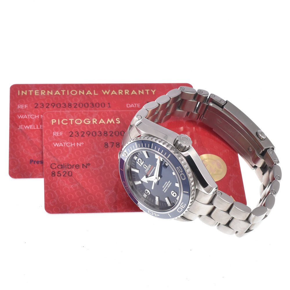 with paper OMEGA Seamaster Planet Ocean 600 232.90.38.20.03.001 blue Dial Automatic Unisex
 Watch L#150998