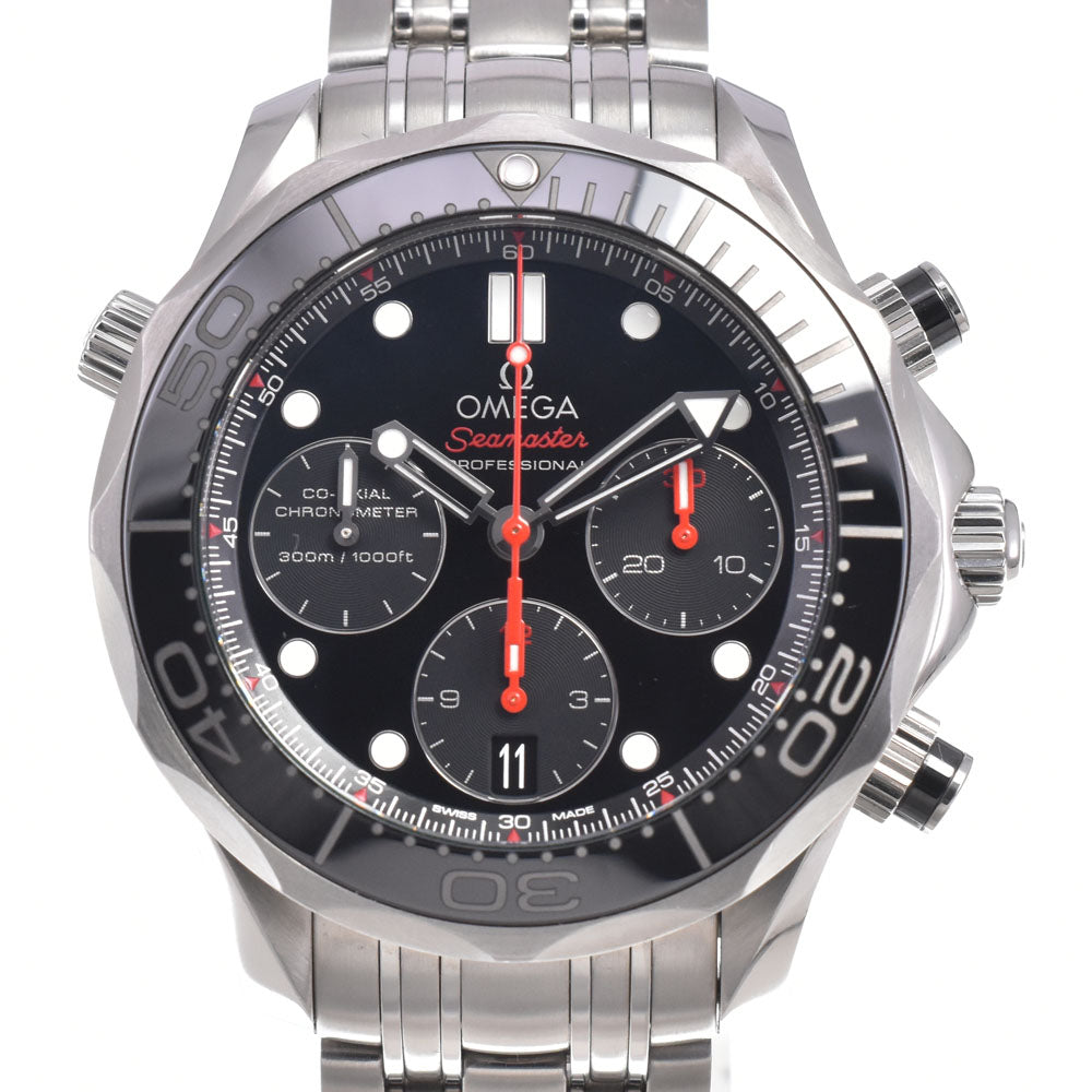 with paper OMEGA Seamaster diver 300m 212.30.42.50.01.001 Chronograph Date black Dial Automatic Men's
 Watch L#150999