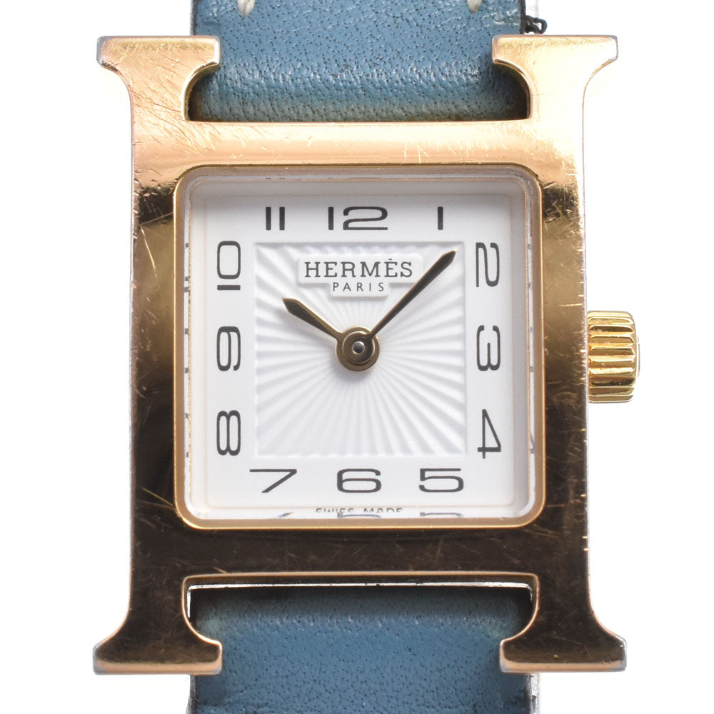 HERMES H watch mini HH1.101 white Dial Quartz Ladies
 Watch N#151003