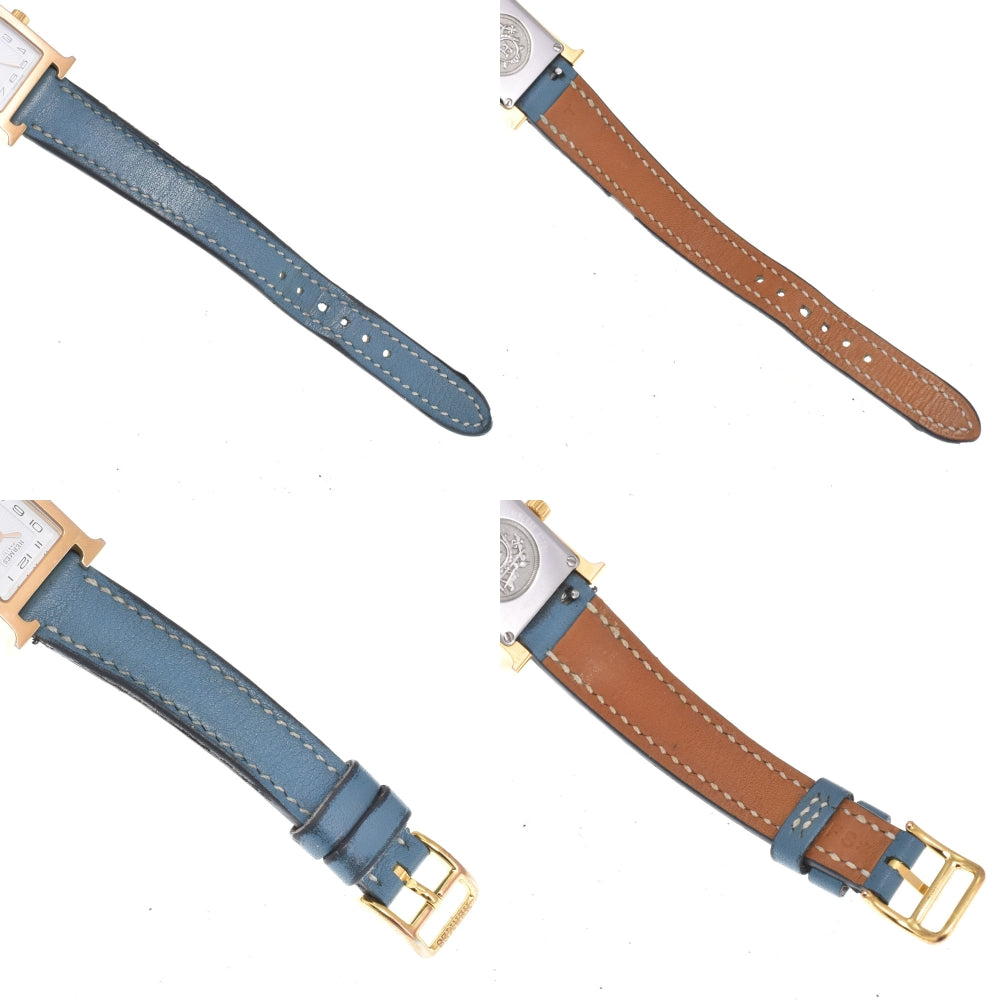 HERMES H watch mini HH1.101 white Dial Quartz Ladies
 Watch N#151003