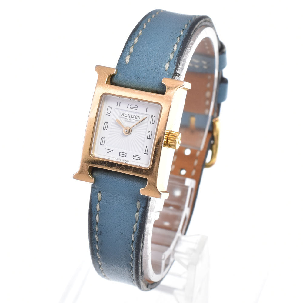 HERMES H watch mini HH1.101 white Dial Quartz Ladies
 Watch N#151003