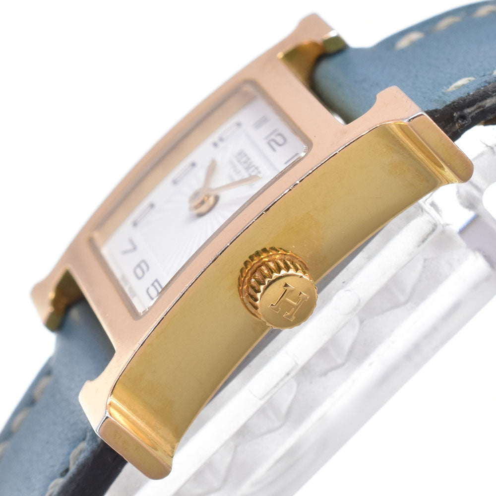 HERMES H watch mini HH1.101 white Dial Quartz Ladies
 Watch N#151003