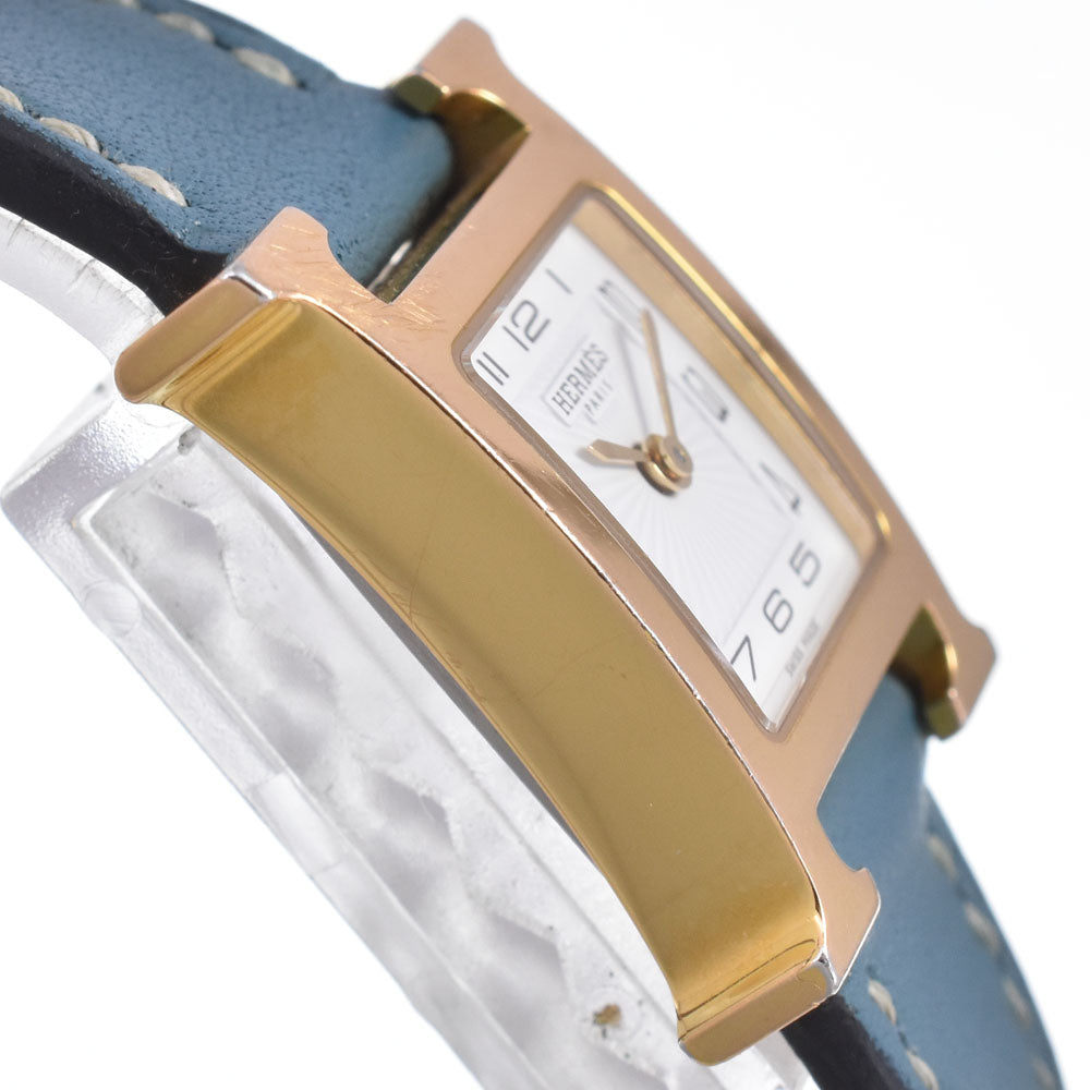HERMES H watch mini HH1.101 white Dial Quartz Ladies
 Watch N#151003