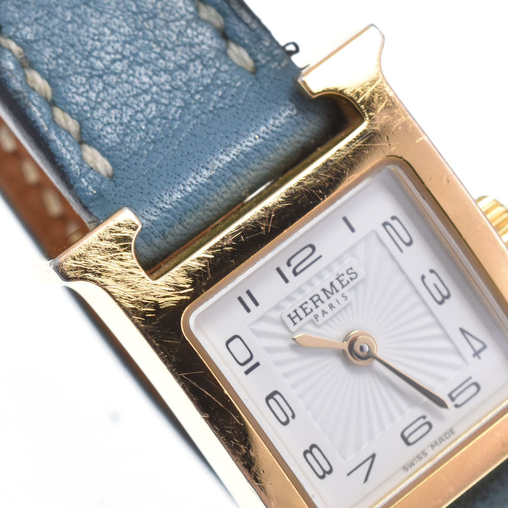 HERMES H watch mini HH1.101 white Dial Quartz Ladies
 Watch N#151003