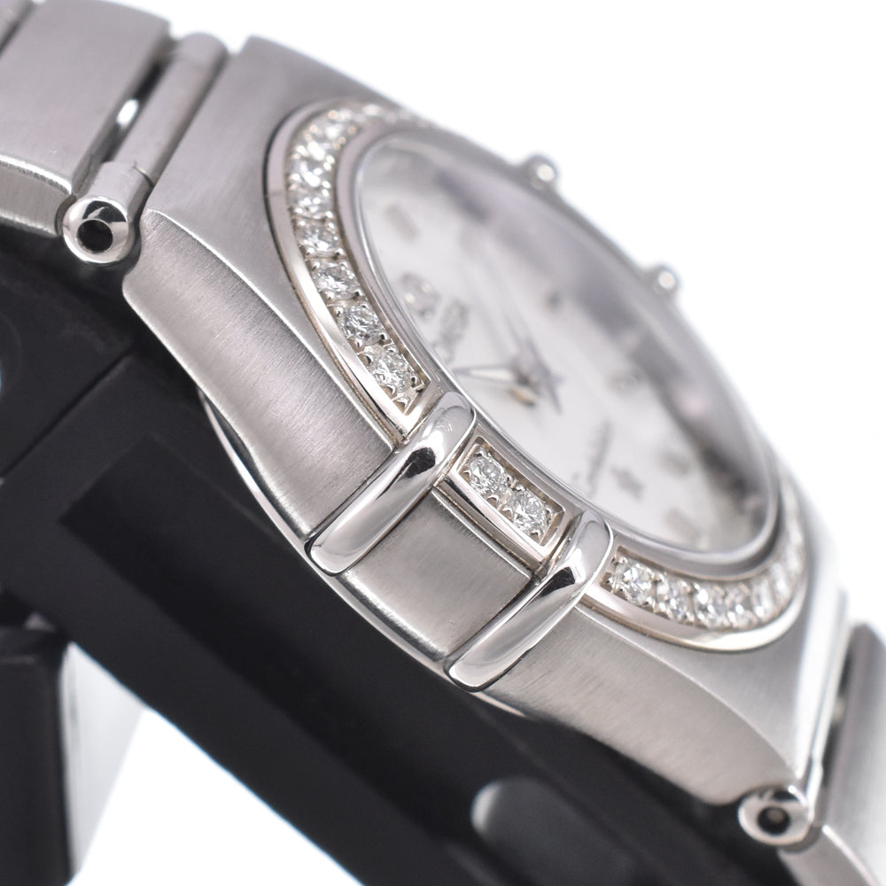 OMEGA Constellation Mini 1466.71 Diamond Bezel White shell Dial Quartz Ladies
 Watch L#151004