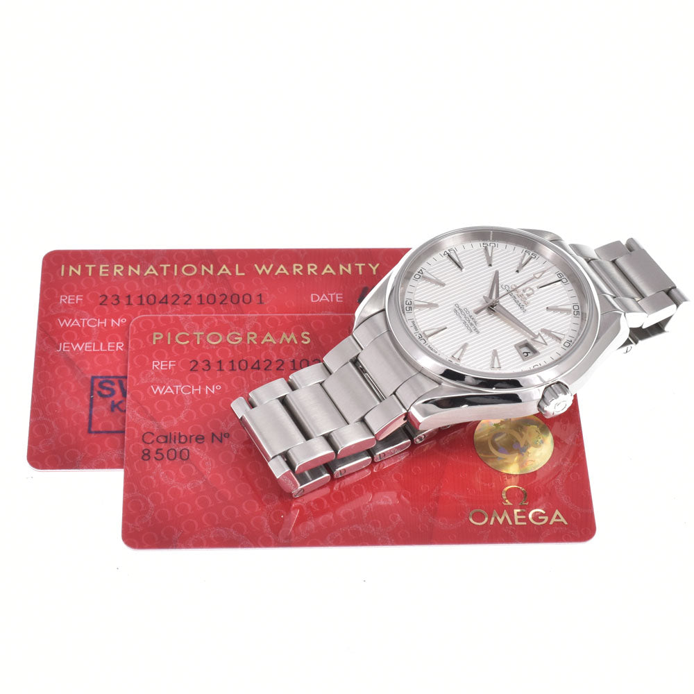 with paper OMEGA Seamaster Aqua Terra 231.10.42.21.02.001 CO-AXIAL Chronometer Silver Dial Automatic Men's
 Watch L#151008